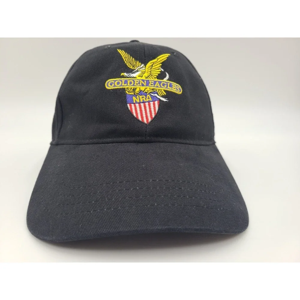 NRA Golden Eagles‎ Adjustable Hat Cap Gun Rights Rifle Baseball Men Women Black